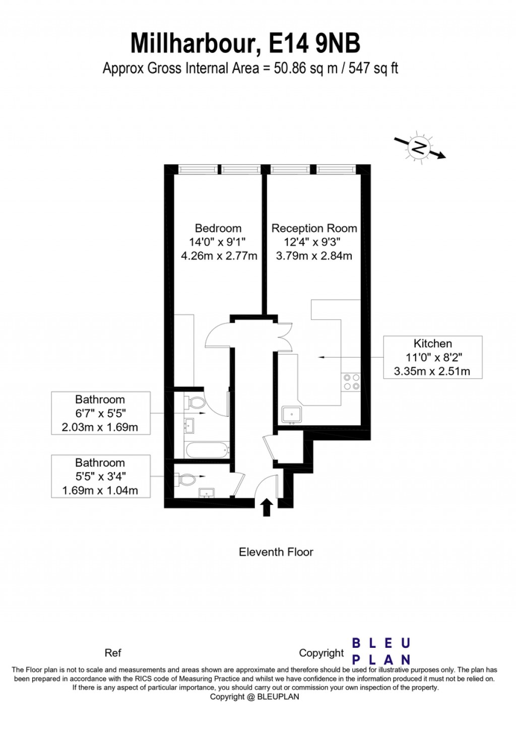 Floorplans For 41 Millharbour London E14 9NA